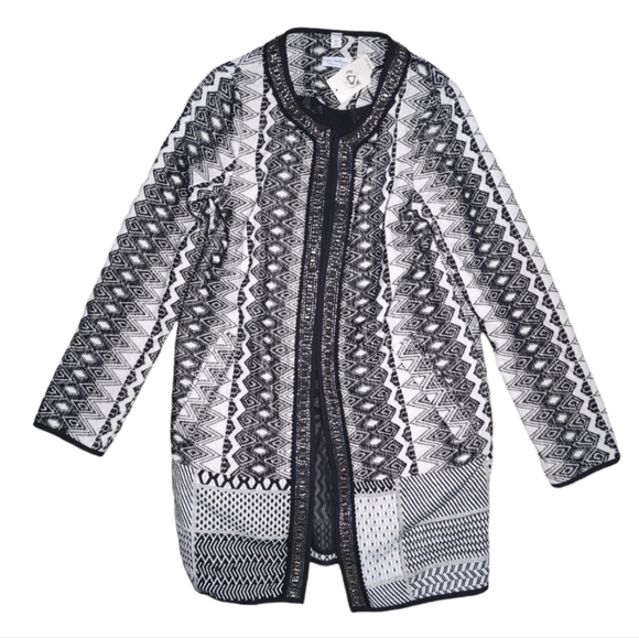 New Miss Selfridge Embellished Tribal Jacket Size 2 - Picture 1 of 8